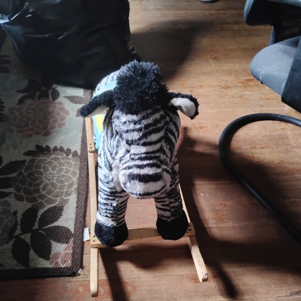 Plush Zebra Rocking Toy